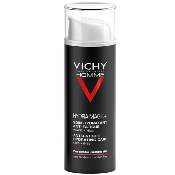 Homme Hydramag Rostro+Ojos, Hidratante anti-fatiga, 50ml.