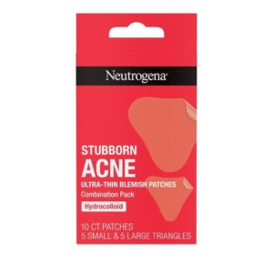 Neutrogena Stubborn Acne Ultra-Thin Blemish Hydrocolloid Patches, Combination Pack - 10 Patches